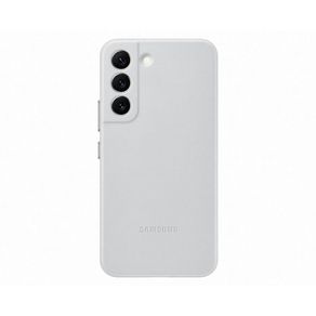 Capa Protetora Samsung Galaxy S22 Couro Cinza