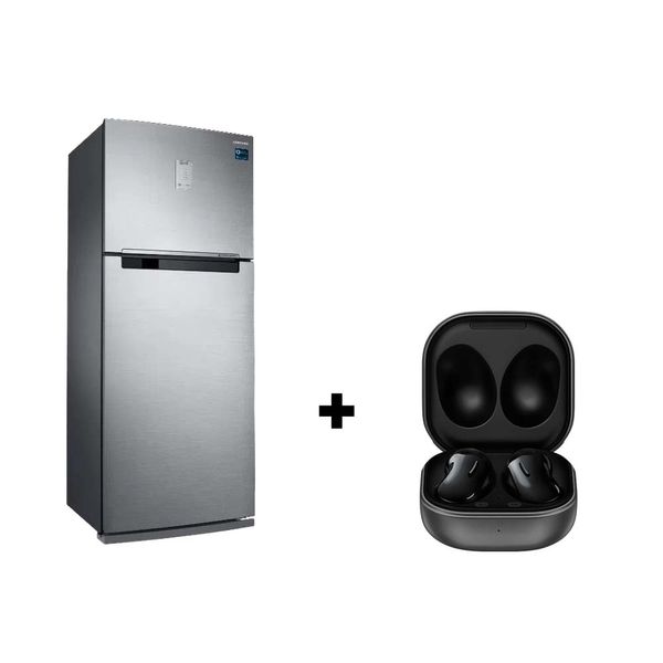 Kit Geladeira RT53K Frost Free Duplex Twin Cooling Plus 528L Inox Look 110V E Fone Galaxy Buds Live Kit