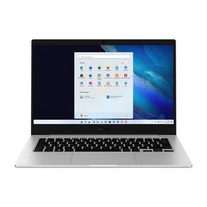 Imagem Notebook Samsung Galaxy Book Go, Windows 11 Home, 4GB, 128GB UFS, 14'' Full HD LED, 1.38kg Prata