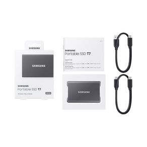 Memória Samsung SSD 500GB Portátil T7 Titan 500GB