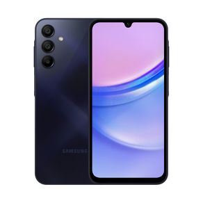 Celular Samsung Galaxy A15 128GB, 4GB RAM, Tela Infinita de 6.5" Azul Escuro