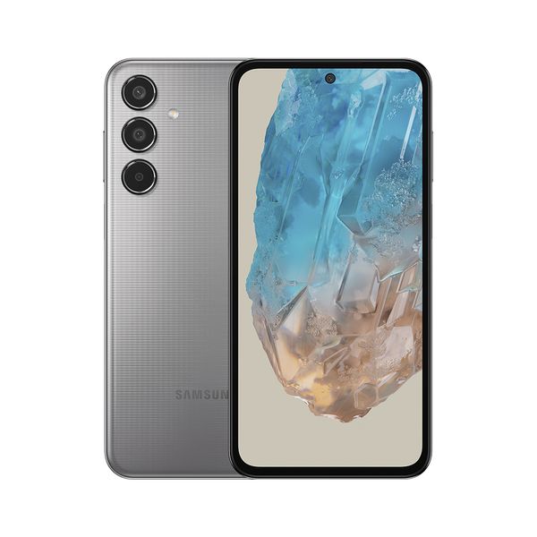 Celular Samsung Galaxy M35 5G, Câmera Tripla até 50MP, Tela Super AMOLED + 6.6 120Hz, 256GB, 8GB RAM Cinza