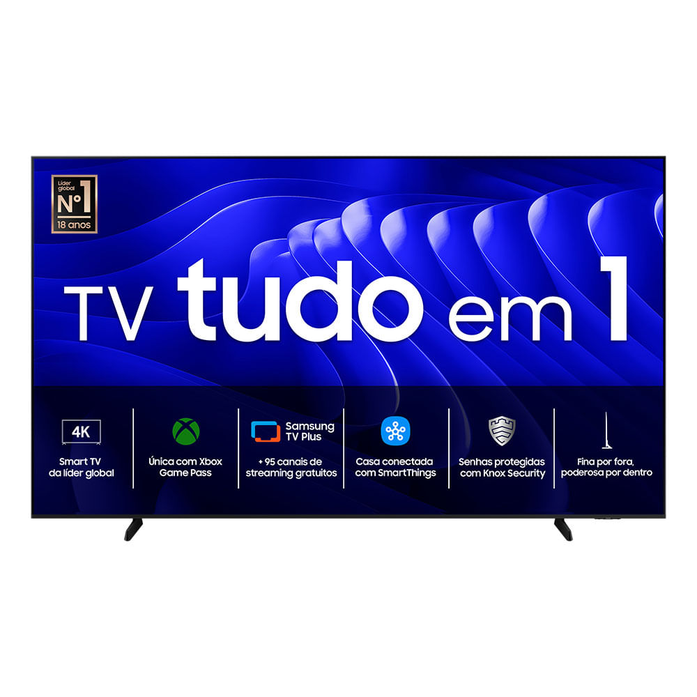 Samsung Smart Super Big TV 98" Crystal UHD 4K 98DU9000 2024, Processador Crystal 4K, Painel até 120Hz, Alexa built in 98"