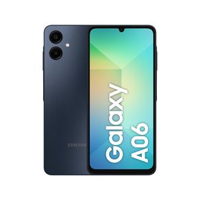 Celular Samsung Galaxy A06 (128GB), 4GB RAM, Tela 6.7", Câm. Traseira 50+2MP, Frontal 8MP Azul Escuro