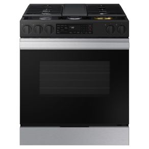 Fogão 5 bocas Série 3 Com Wifi e Air fry Samsung NSG6DG8300SRAZ 170L 127V Inox