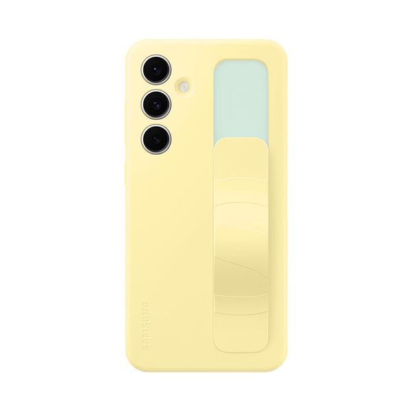 Capa Protetora Silicone com Cinta Galaxy S24 FE Amarelo