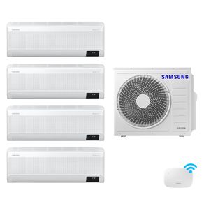 Quad-Split Samsung WindFree 28.000 BTUs (Hi Wall 2x9.000 + 2x12.000) Quente/Frio com WiFi 220V