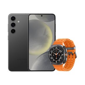 S24 (128GB) - Preto + Galaxy Watch Ultra LTE 47mm - Titânio Cinza Combo