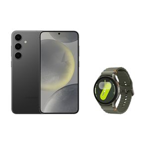Celular Samsung S24+ 256GB - Preto + Galaxy Watch7 BT 44mm - Verde Combo