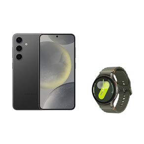 Celular Samsung S24 256GB - Preto + Galaxy Watch7 BT 44mm - Verde Combo