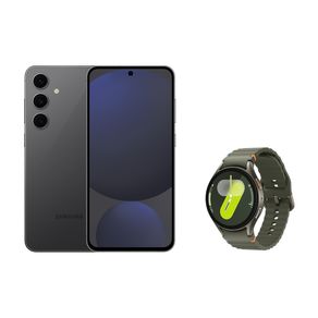 Celular Samsung S24 FE 256GB - Grafite + Galaxy Watch7 BT 44mm - Verde Combo