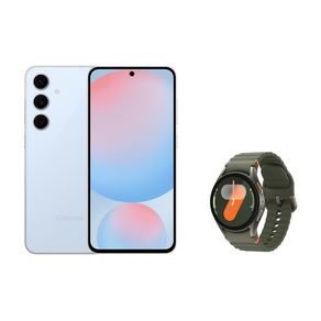 Celular Samsung Galaxy S24 FE (128GB) Azul + Galaxy Watch7 BT 40mm - Verde Combo