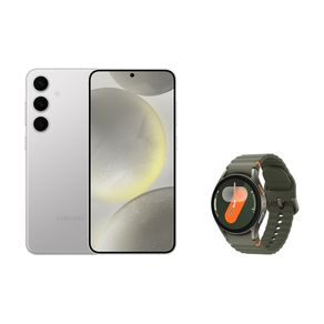 Celular Samsung S24+ 256GB - Cinza + Galaxy Watch7 BT 40mm - Verde Combo