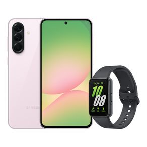 A56 5G (256GB) - Rosa + Galaxy Fit3 - Grafite Combo