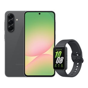 A56 5G (128GB) - Preto + Galaxy Fit3 - Grafite Combo