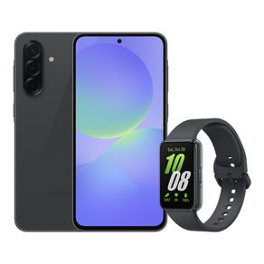 A36 5G (128GB) - Preto + Galaxy Fit3 - Grafite Combo