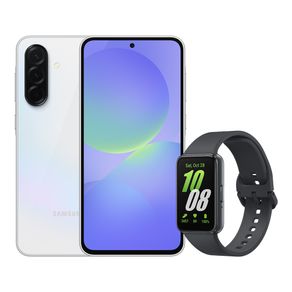 A36 5G (128GB) - Branco + Galaxy Fit3 - Grafite Combo
