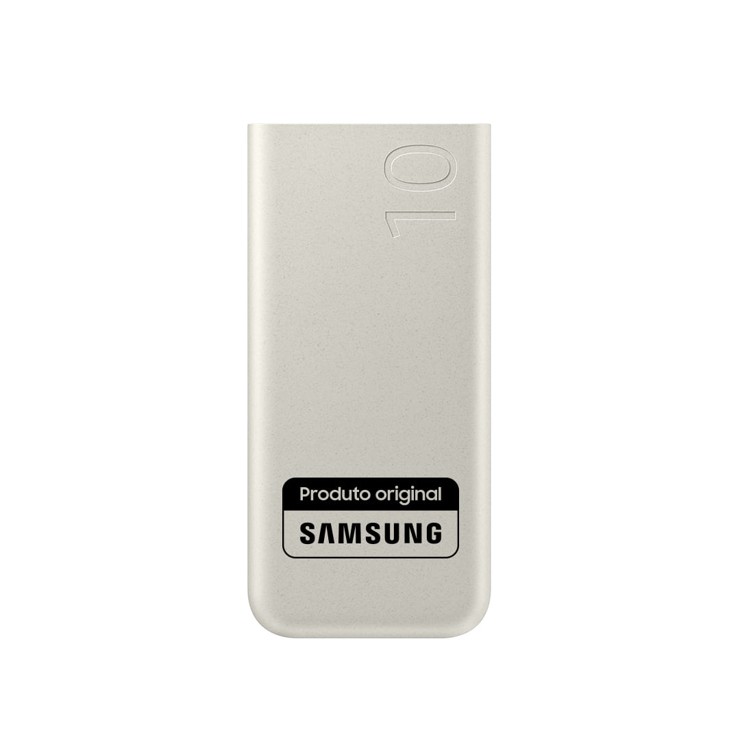 Bateria Carregador Portátil 2x USB-C, 10000mAh, Super Rápida 25W Bege