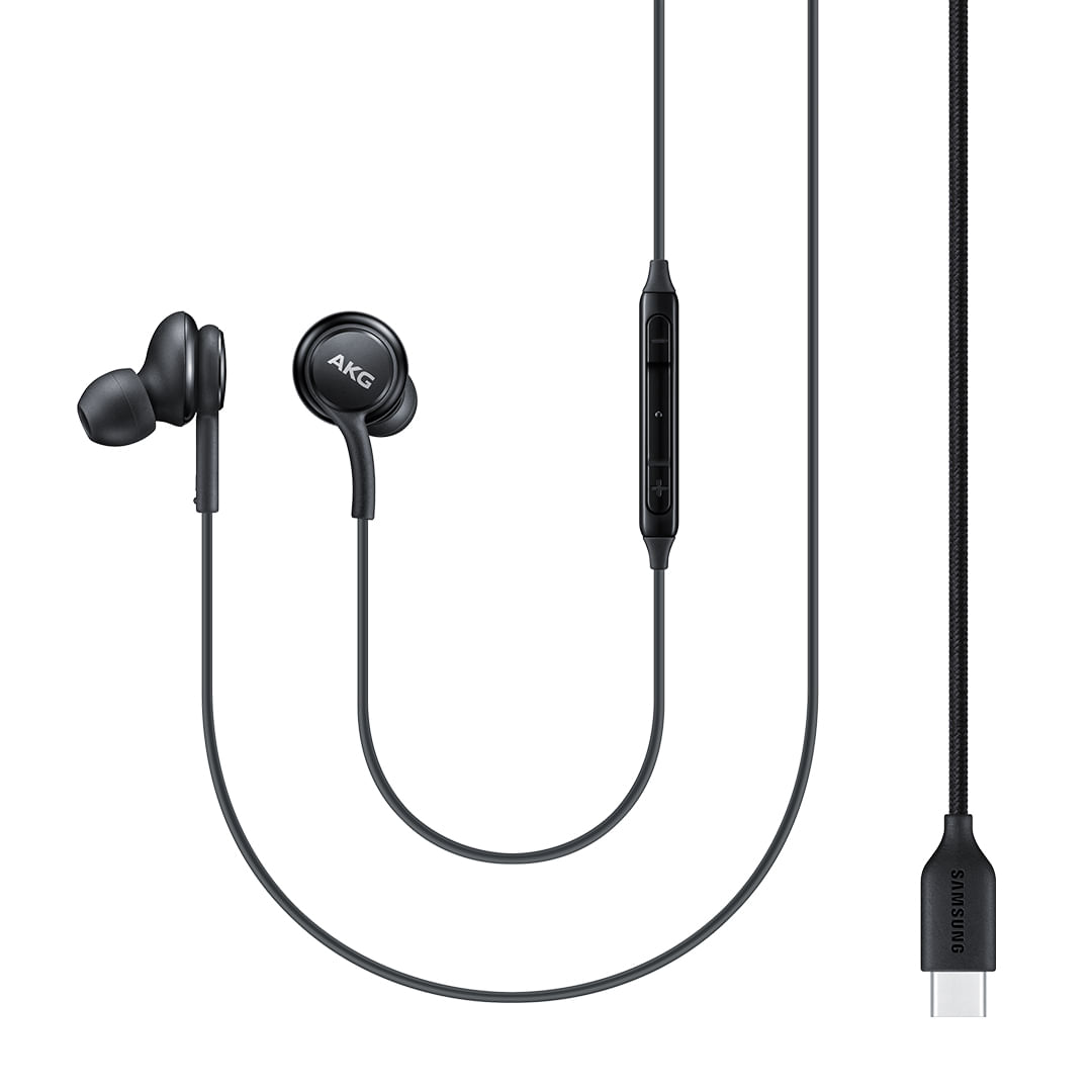 Fone Samsung Akg USB tipo-C com Fio e Controles Preto