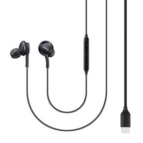 Fone Samsung AKG USB tipo-C com fio e controles Preto