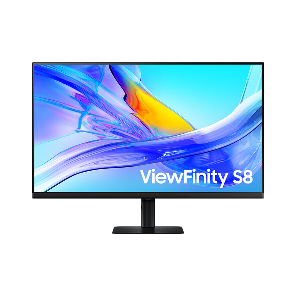Monitor Samsung ViewFinity S8 32", 4K, USB-C (90W), USB Hub, Display Port, HDMI, HAS Preto