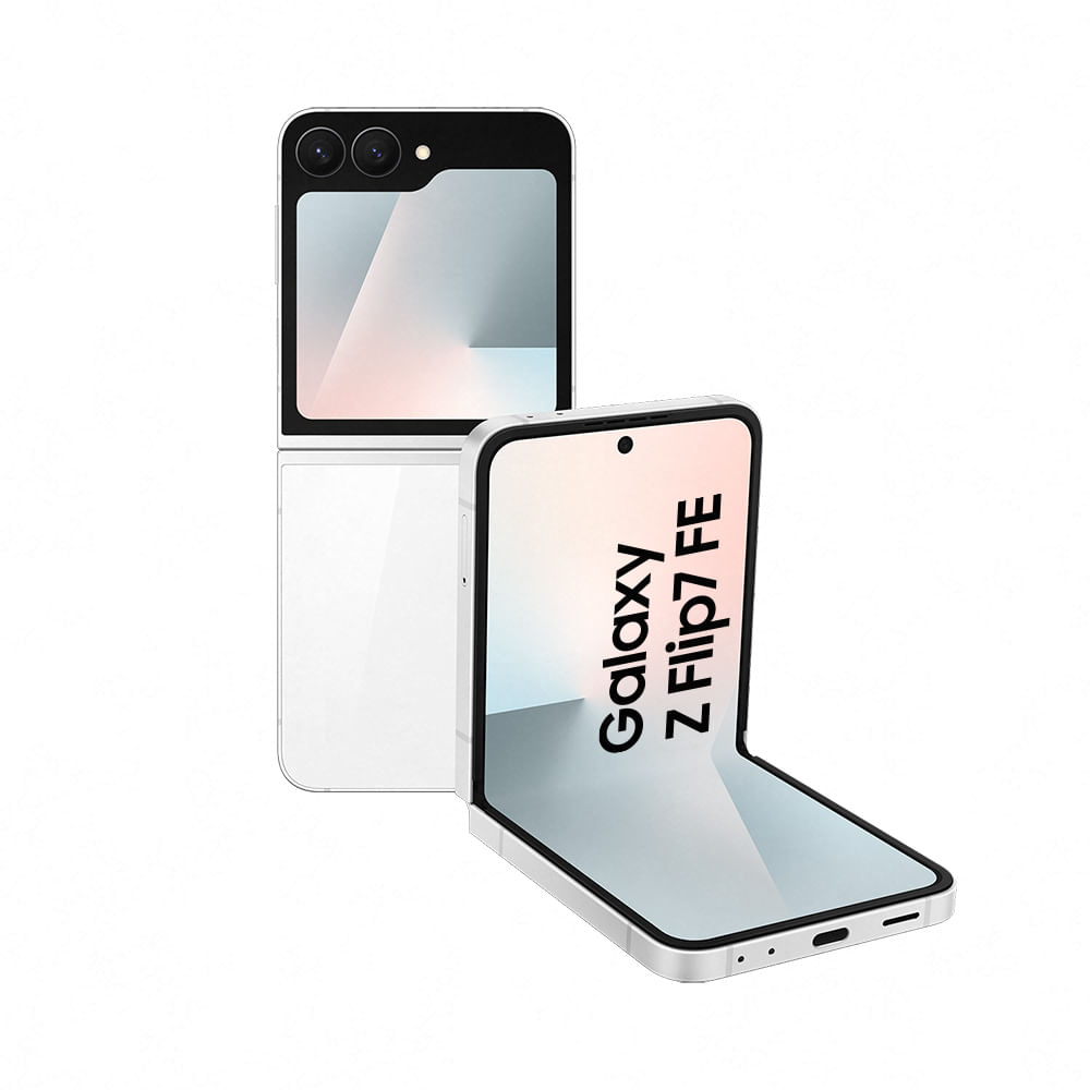 Celular Samsung Galaxy Z Flip7 Fe, 256gb, 8gb Ram, 6.7", Câmera Dupla de 50mp, Galaxy Ai Branco
