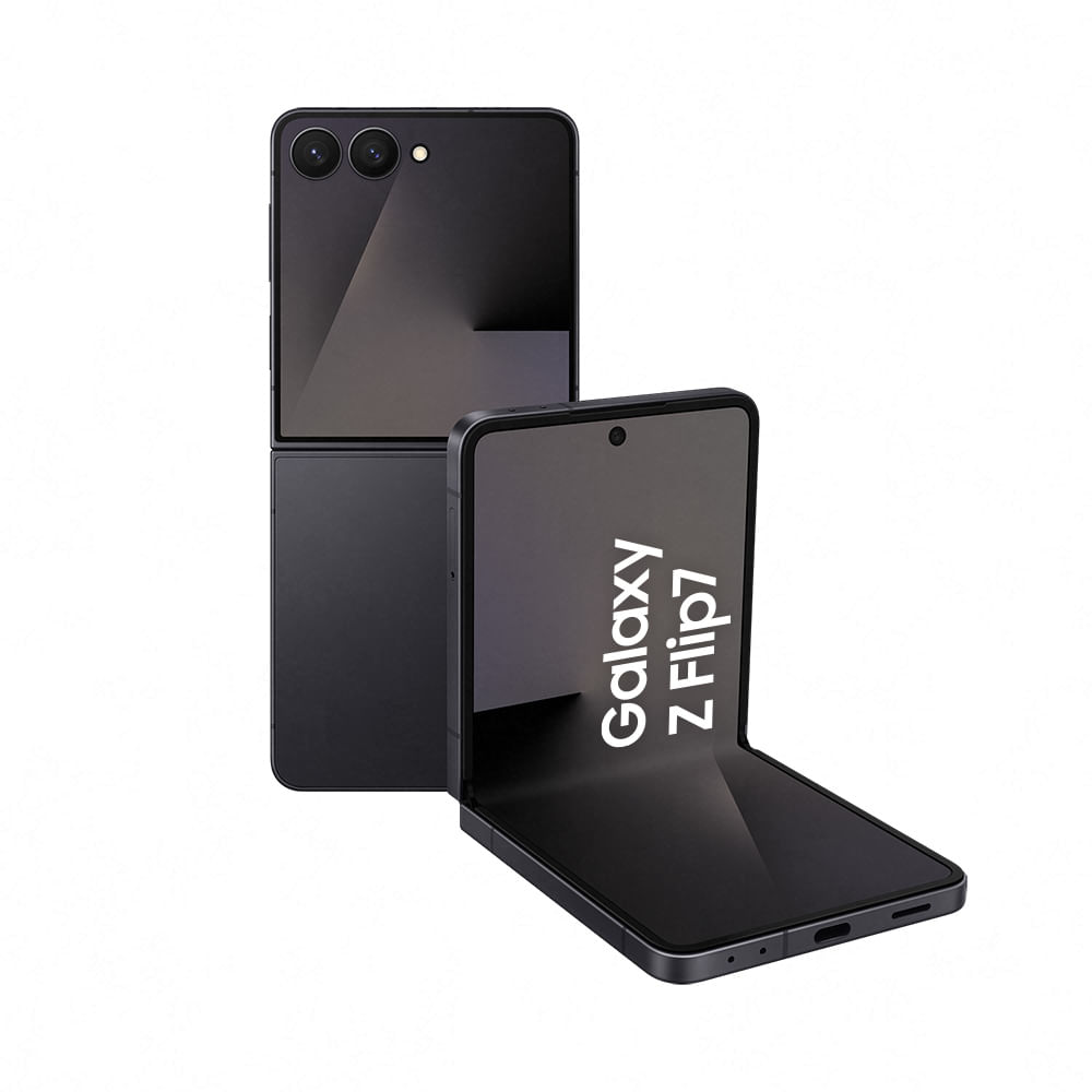 Celular Samsung Galaxy Z Flip7 5G, 512GB, 12GB RAM, 6.9", Câmera Dupla 50MP, Galaxy AI JetBlack
