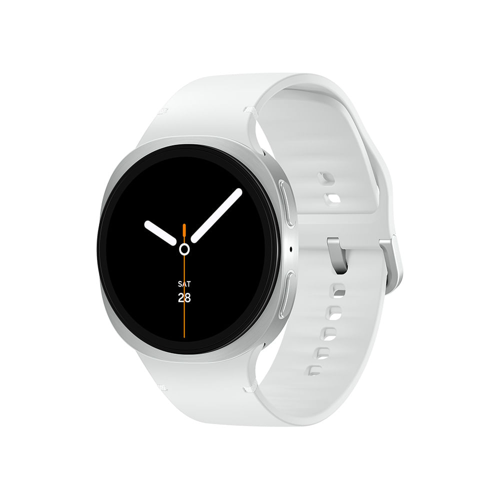 Samsung Galaxy Watch8 Smartwatch 44mm LTE, Galaxy AI, Tela em Cristal de Safira Prata