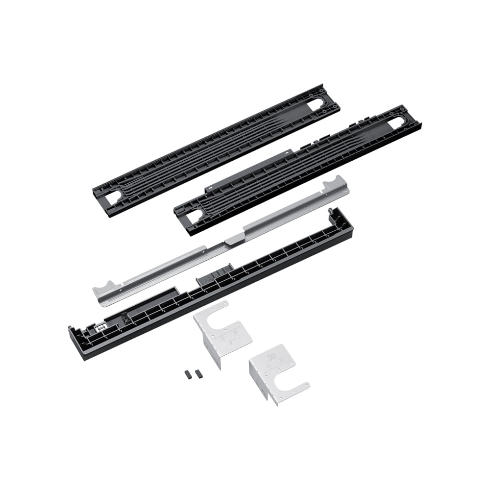Kit De Empilhamento Lavadora e Secadora Frontload Samsung Bespoke AI Laundry Cinza escuro