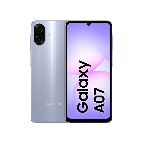 Celular Samsung Galaxy A07 128GB, 4GB, Câmera 50MP, Tela 6.7", Proteção IP54, Processador 6nm Violeta