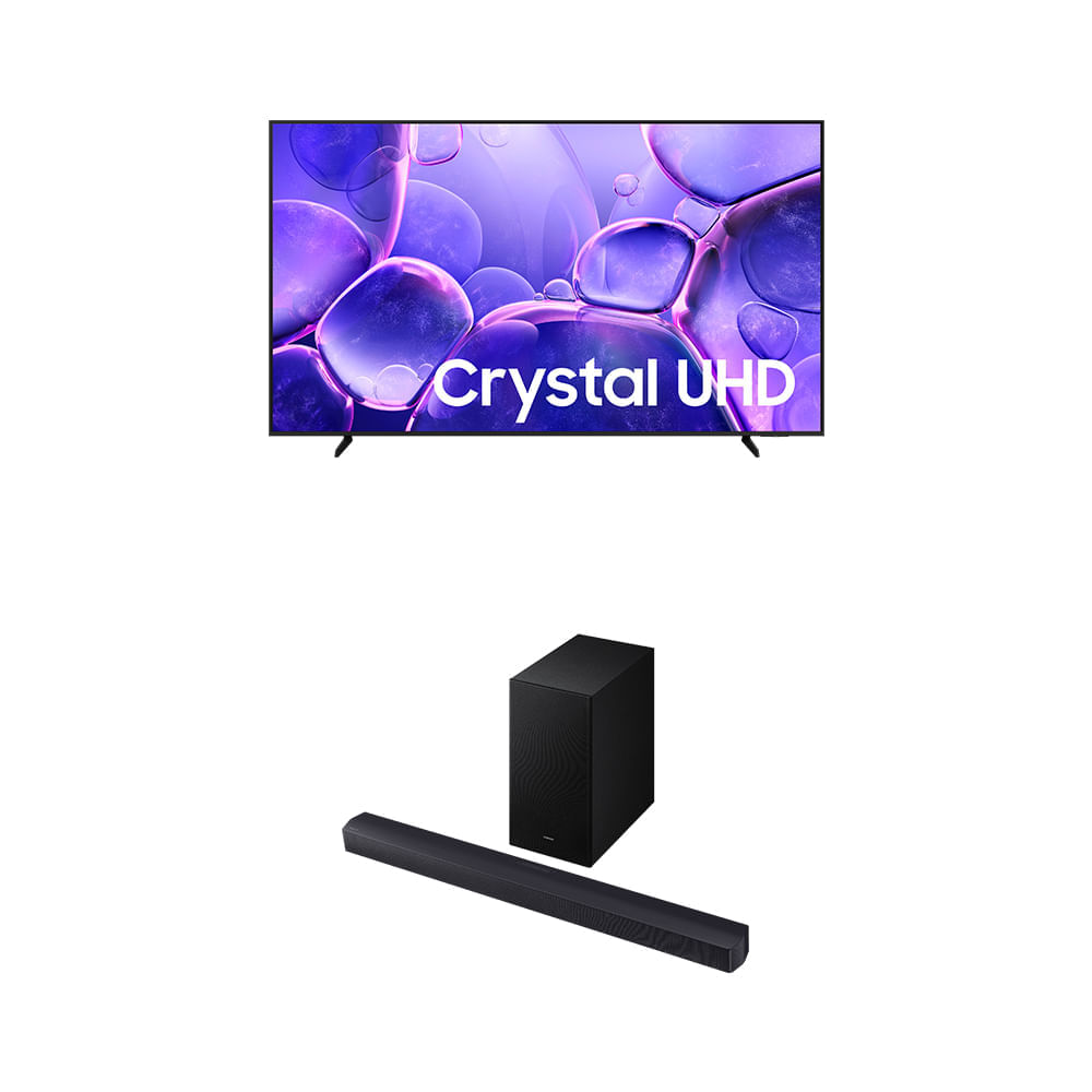 Samsung Smart TV 75" Crystal UHD 4K U8600F + Soundbar HW-B450F Combo