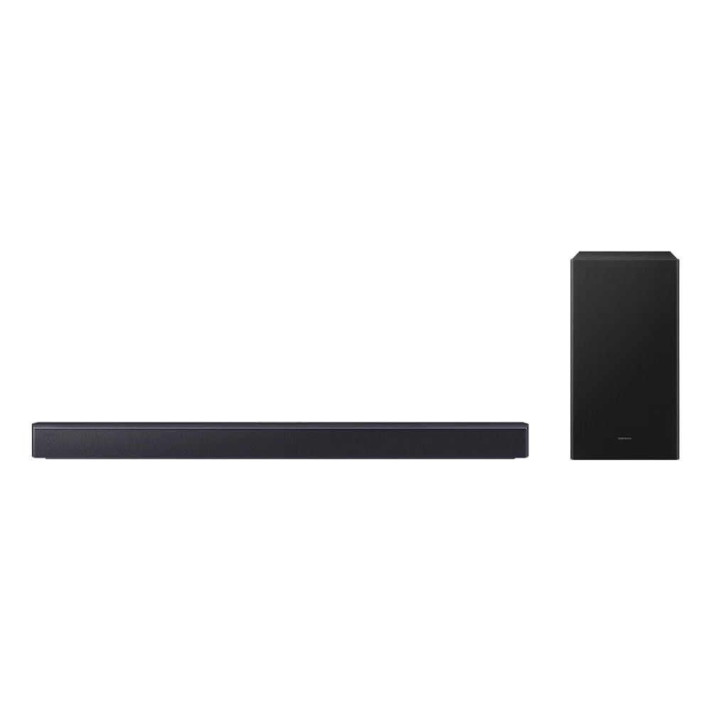 Soundbar Samsung B-Series HW-B450F 2.1 canais Subwoofer incluso 2025 Titan Black