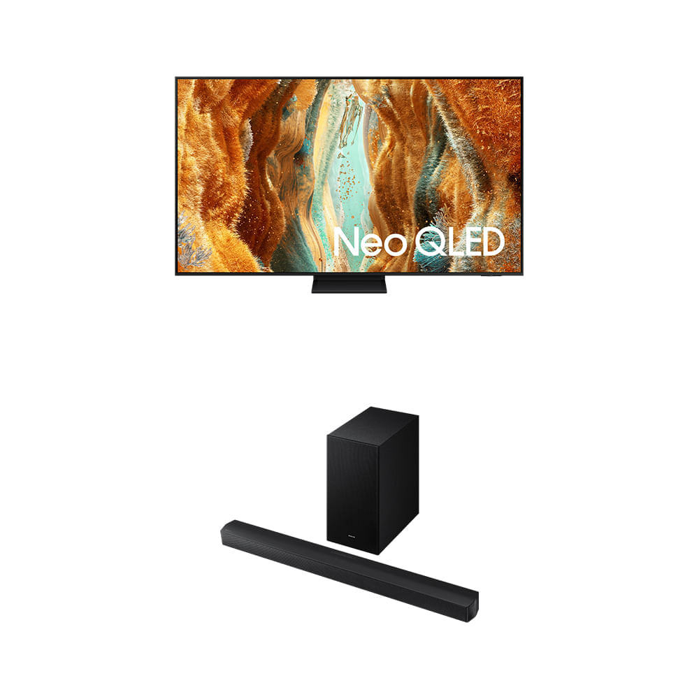 Samsung Vision AI TV 75" NEO QLED 4K QN70F + Soundbar HW-B650F Combo