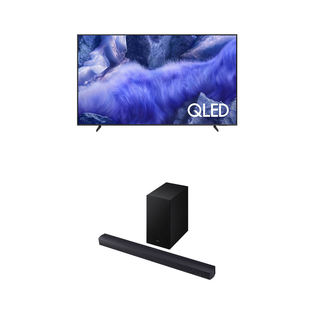 Samsung Vision AI TV 75" QLED 4K QEF1 + Soundbar HW-B450F Combo