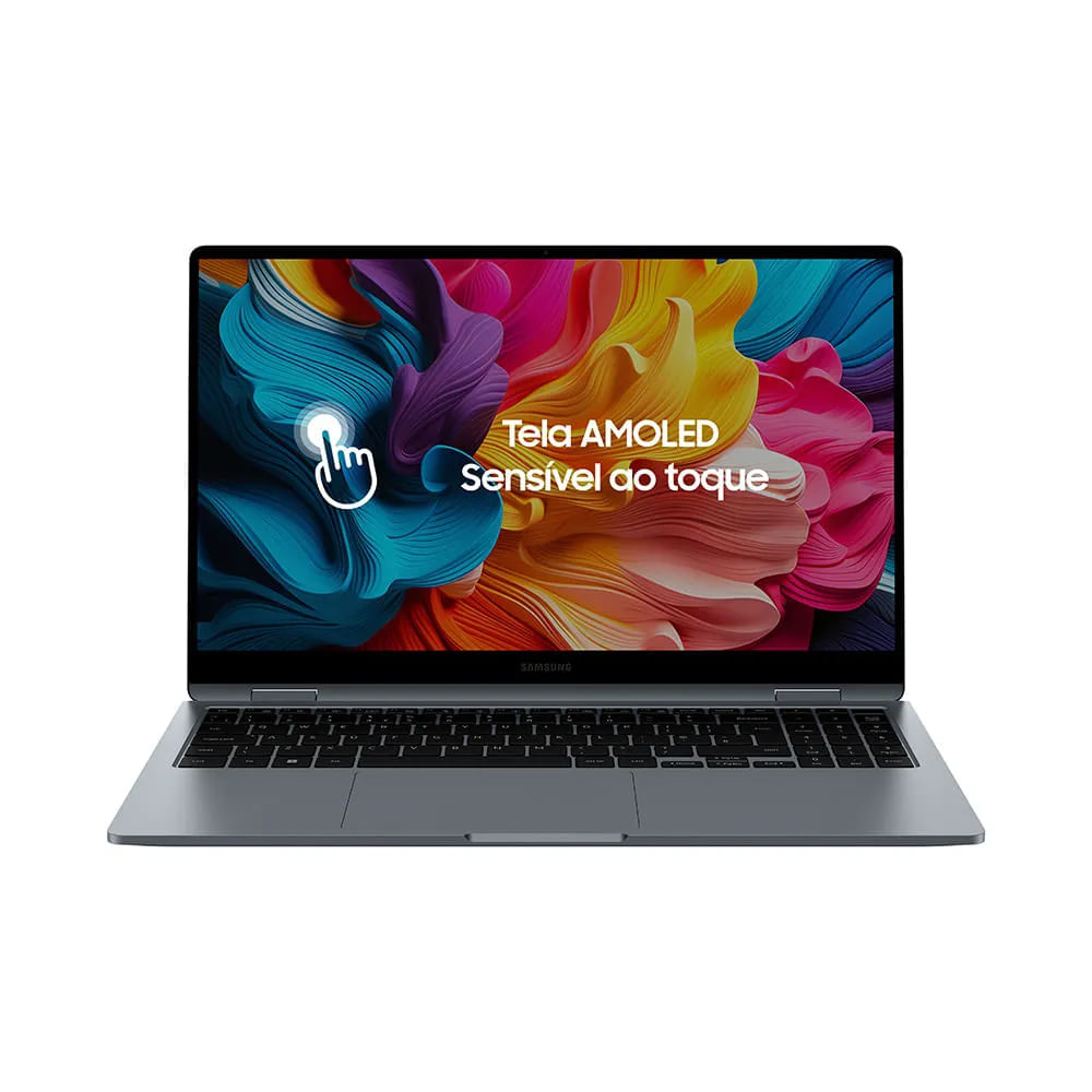 Notebook Samsung Galaxy Book4 360, Windows 11 Home, Intel® Core™ i7, 16GB, 1TB SSD, 15.6'' Full HD AMOLED, 1.46 kg Grafite