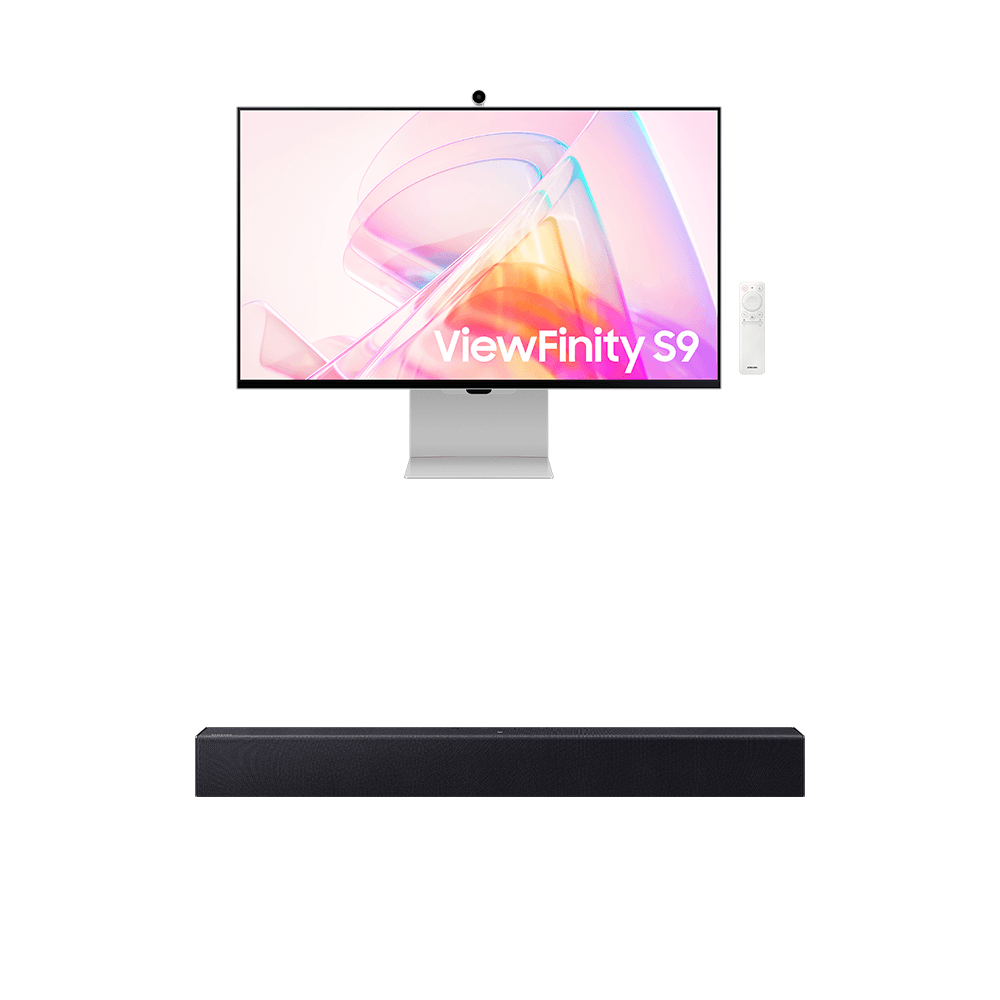 Monitor Samsung Viewfinity S9 27" + Soundbar Samsung HW-B400F Combo