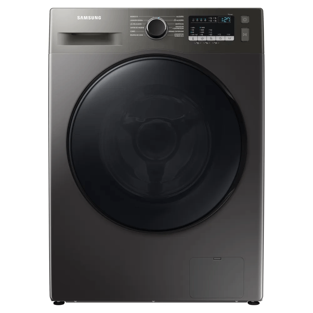 Lavadora Digital Inverter Samsung Porta Black Ww11t Inox 11kg 220v