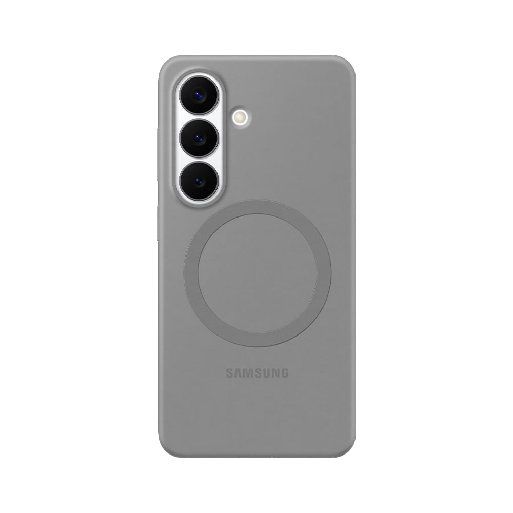 Capa Protetora Silicone Magnética Samsung Galaxy S26 Cinza