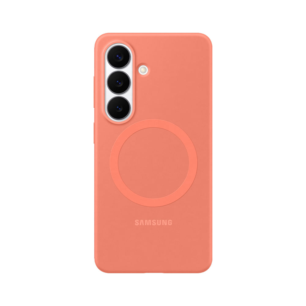 Capa Protetora Silicone Magnética Samsung Galaxy S26 Coral