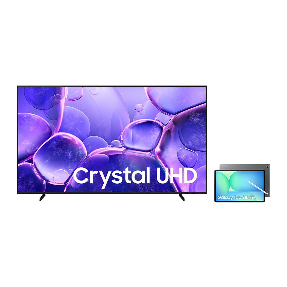 Samsung Smart TV 85'' Crystal UHD 4K U8100F + Tab S10 FE+ Wifi Combo