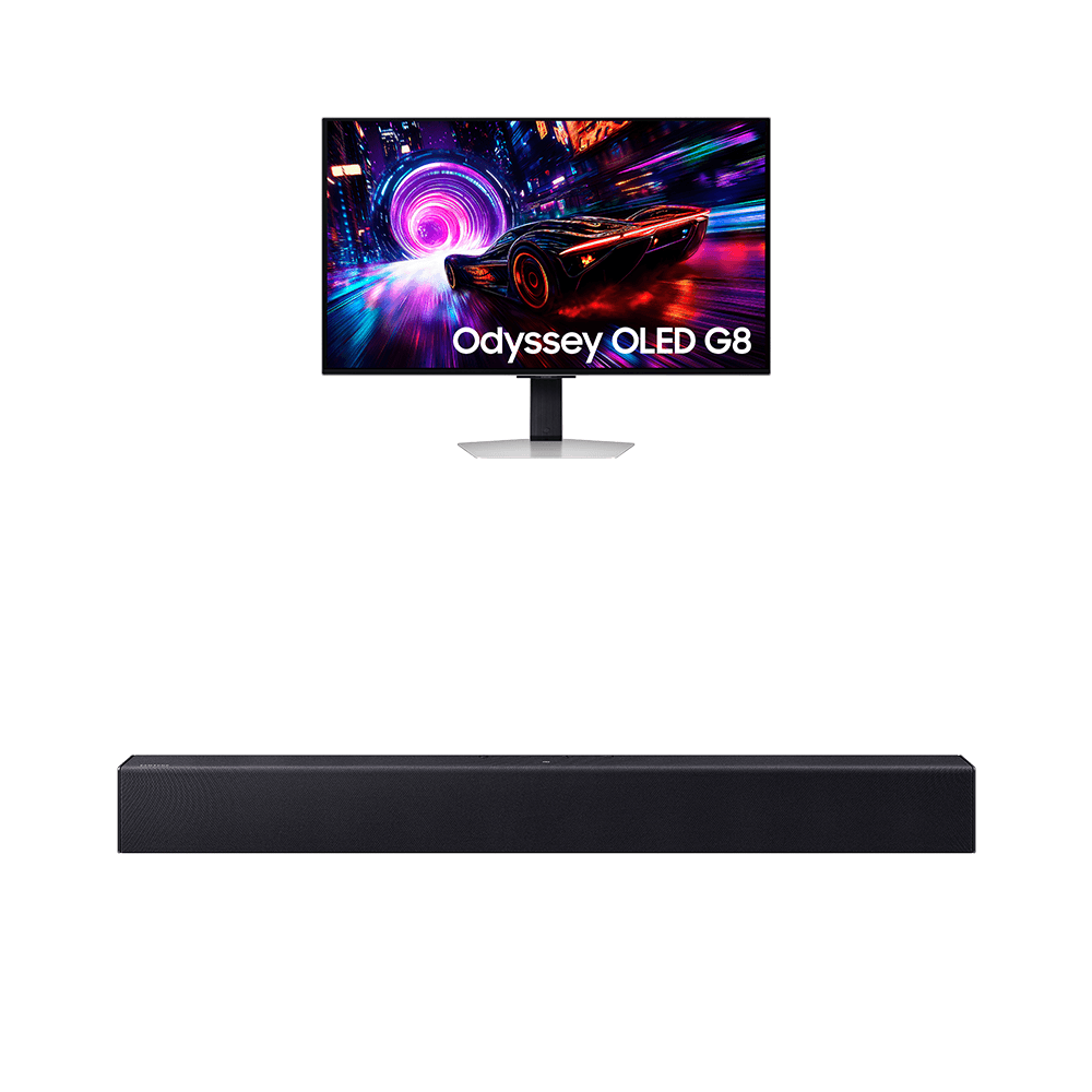 Monitor Odyssey OLED G8 32" 4K + Soundbar HW B400F Combo