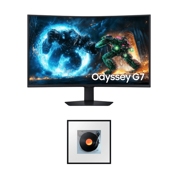 Monitor Odyssey G7 37" 4K + Music Frame Samsung LS60D Combo