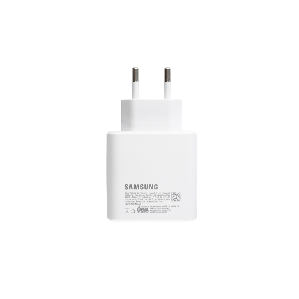 Carregador Samsung 45w Galaxy (SEM CABO) Branco