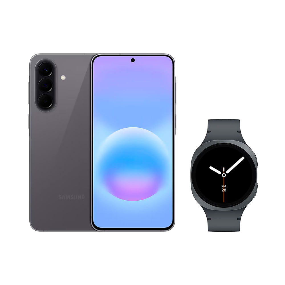 Galaxy A57 5G (256GB) - Cinza + Galaxy Watch8 BT 40mm - Grafite Combo