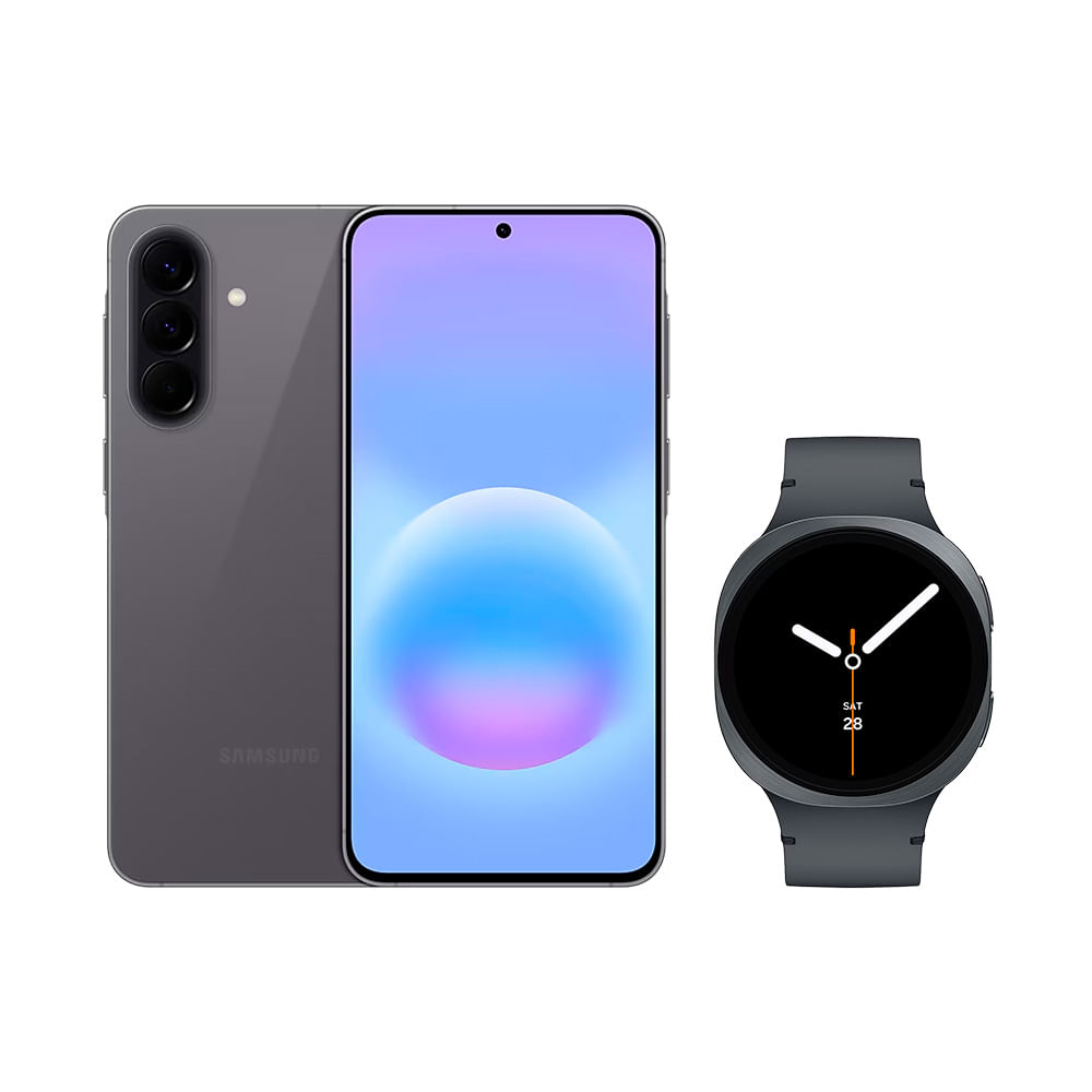 Galaxy A57 5G (256GB) - Cinza + Galaxy Watch8 BT 44mm - Grafite Combo