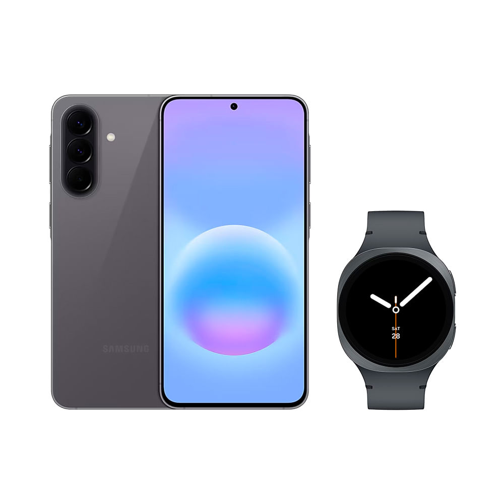 Galaxy A57 5G (128GB) - Cinza + Galaxy Watch8 BT 40mm - Grafite Combo