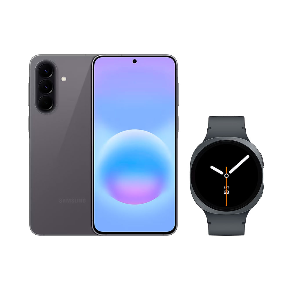 Galaxy A57 5G (128GB) - Cinza + Galaxy Watch8 BT 44mm - Grafite Combo