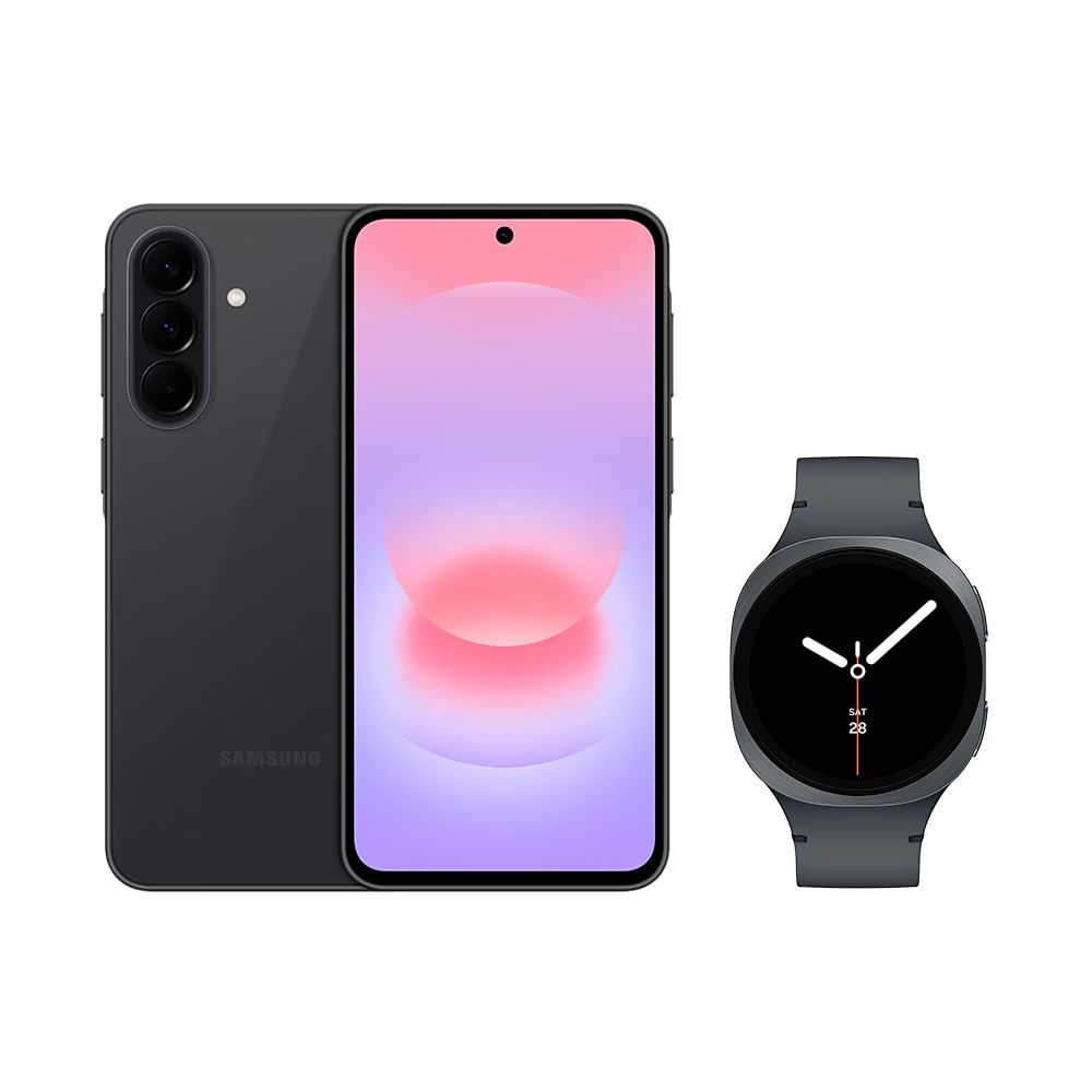 Galaxy A37 5G (128GB) - Preto + Galaxy Watch8 BT 40mm - Grafite Combo