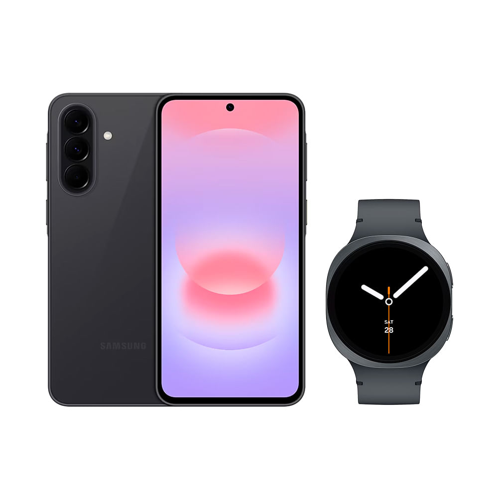Galaxy A37 5G (128GB) - Preto + Galaxy Watch8 BT 44mm - Grafite Combo