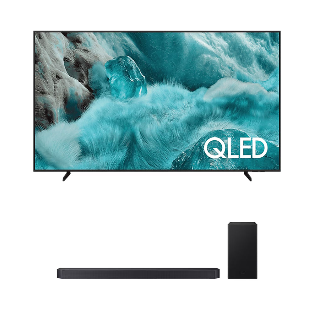 Samsung AI TV 75" QLED Ultra 4K + Soundbar Samsung HW-Q600H Combo